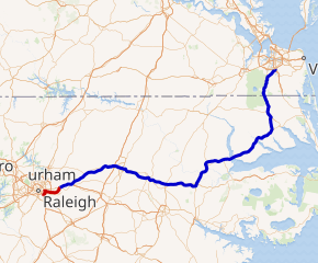 Map of I-87_NC System