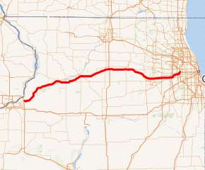 Map of I-88_IL System