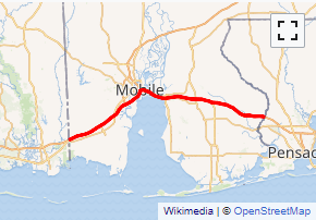 Map of I-10 System