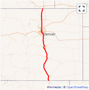 Map of I-25 System