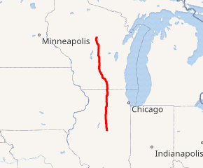 Map of I-39 System