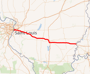 Map of I-64 System