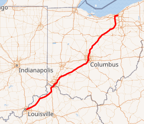 Map of I-71 System