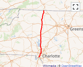 Map of I-77 System