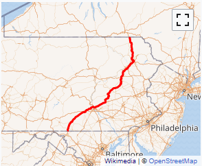 Map of I-81 System