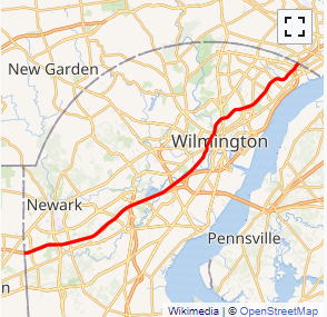 Map of I-95 System
