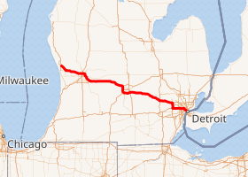 Map of I-96 System